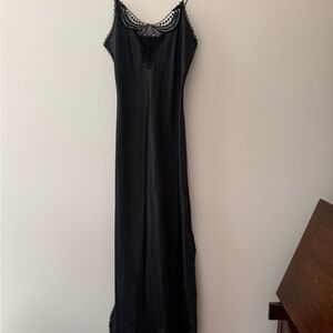 Vintage Black lace Maxi Dress